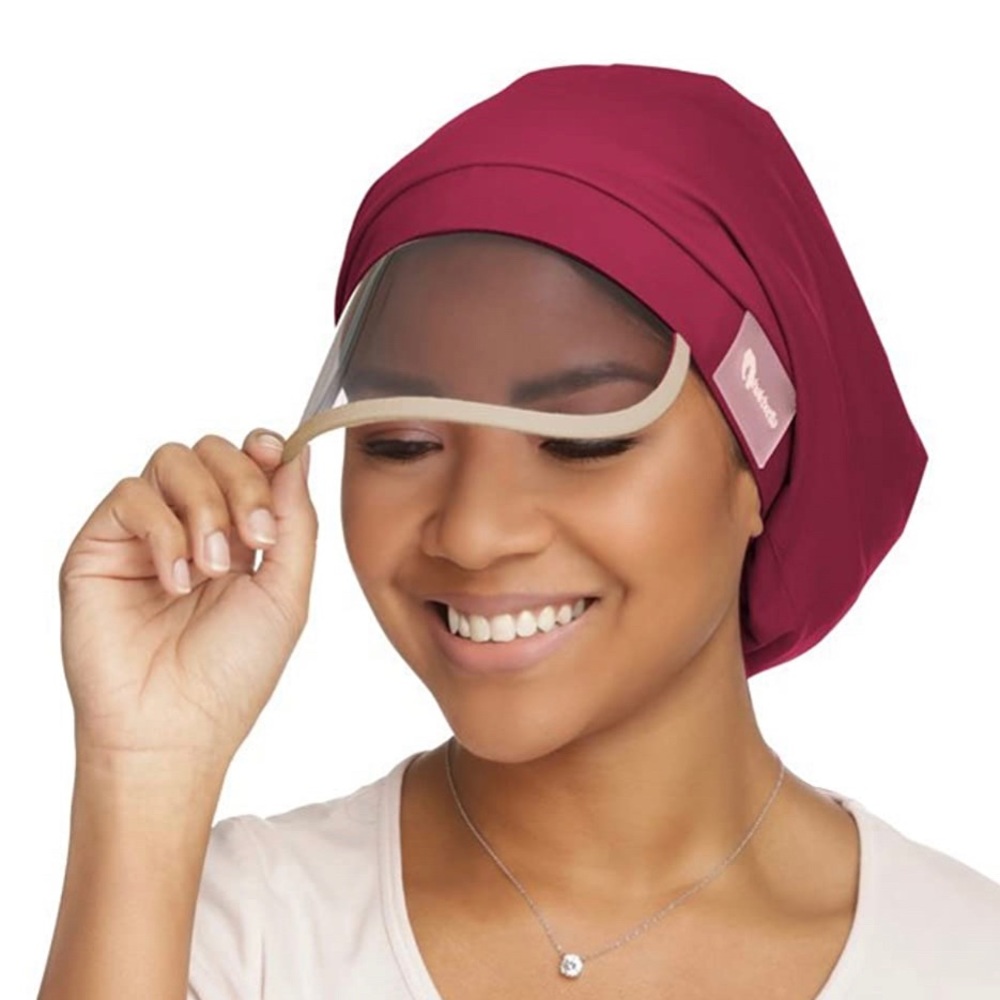 Red Hairbrella Rain Hat